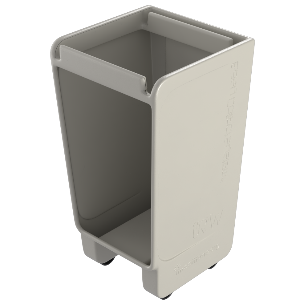 Collection bin made of recycled plastic